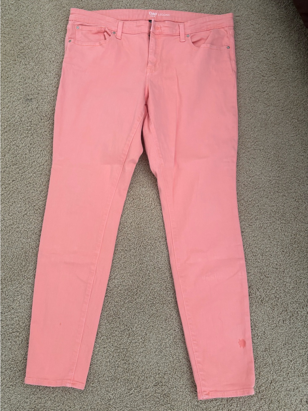 GAP Pink Coral Skinny Legging Jeans